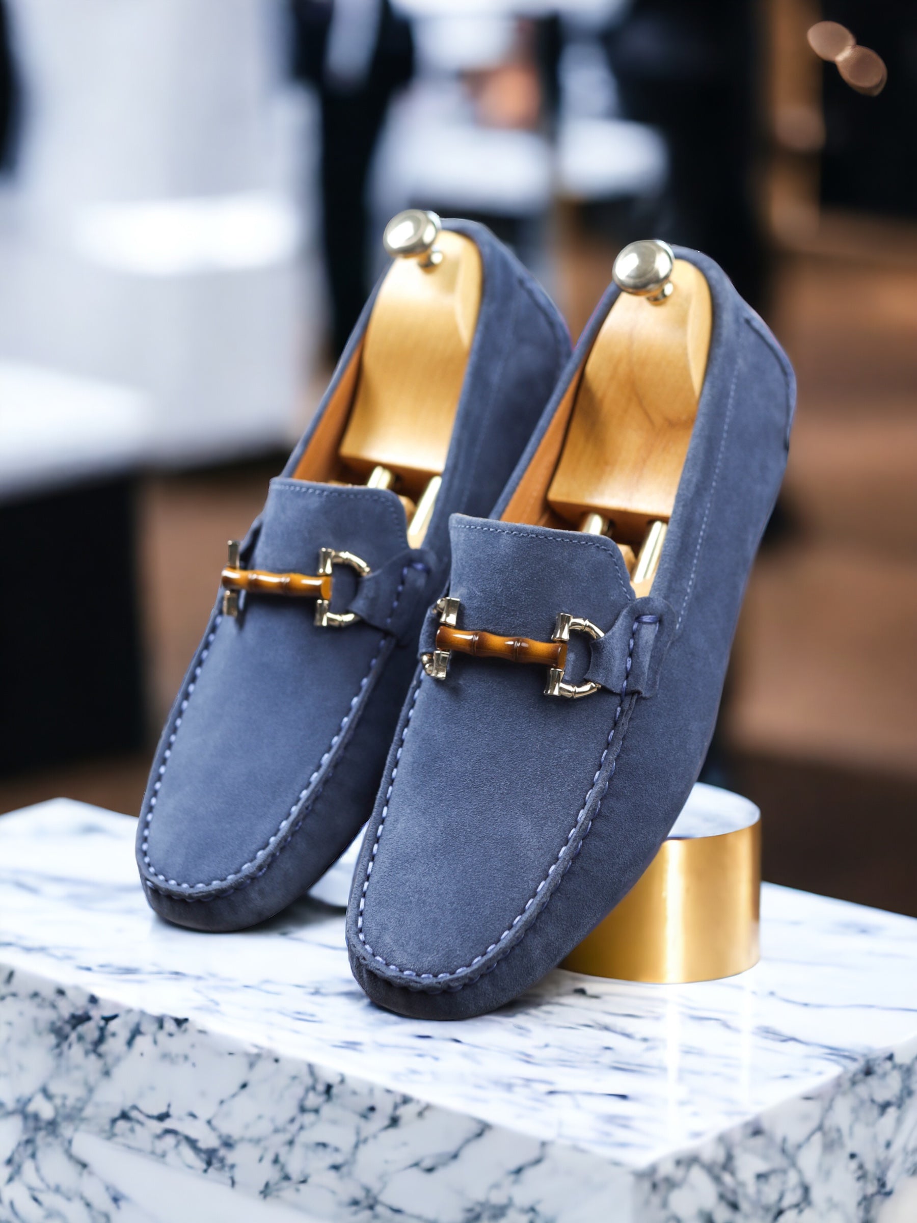 Jeansy zamszowe buty do jazdy samochodem