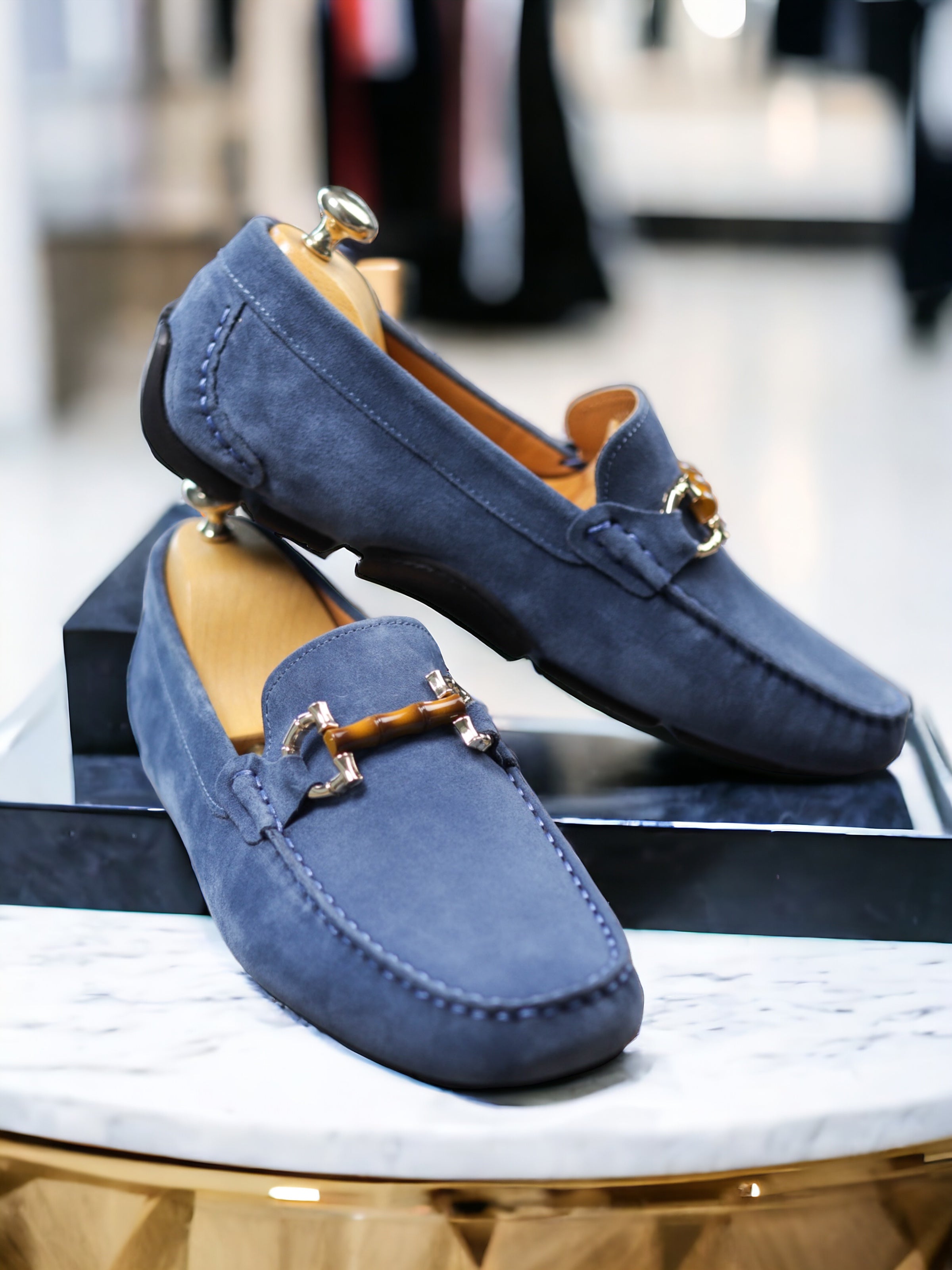 Jeansy zamszowe buty do jazdy samochodem